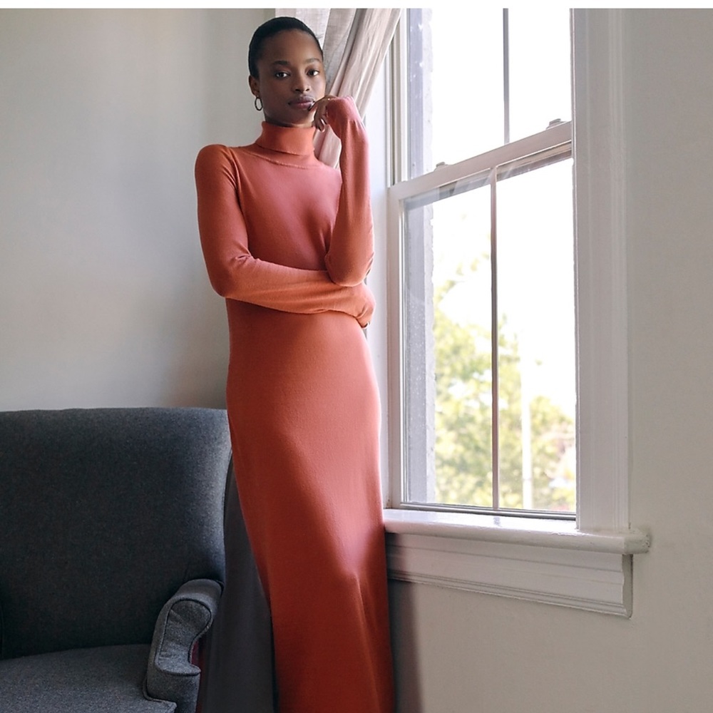 EXPRESS Turtleneck maxi sweater dress